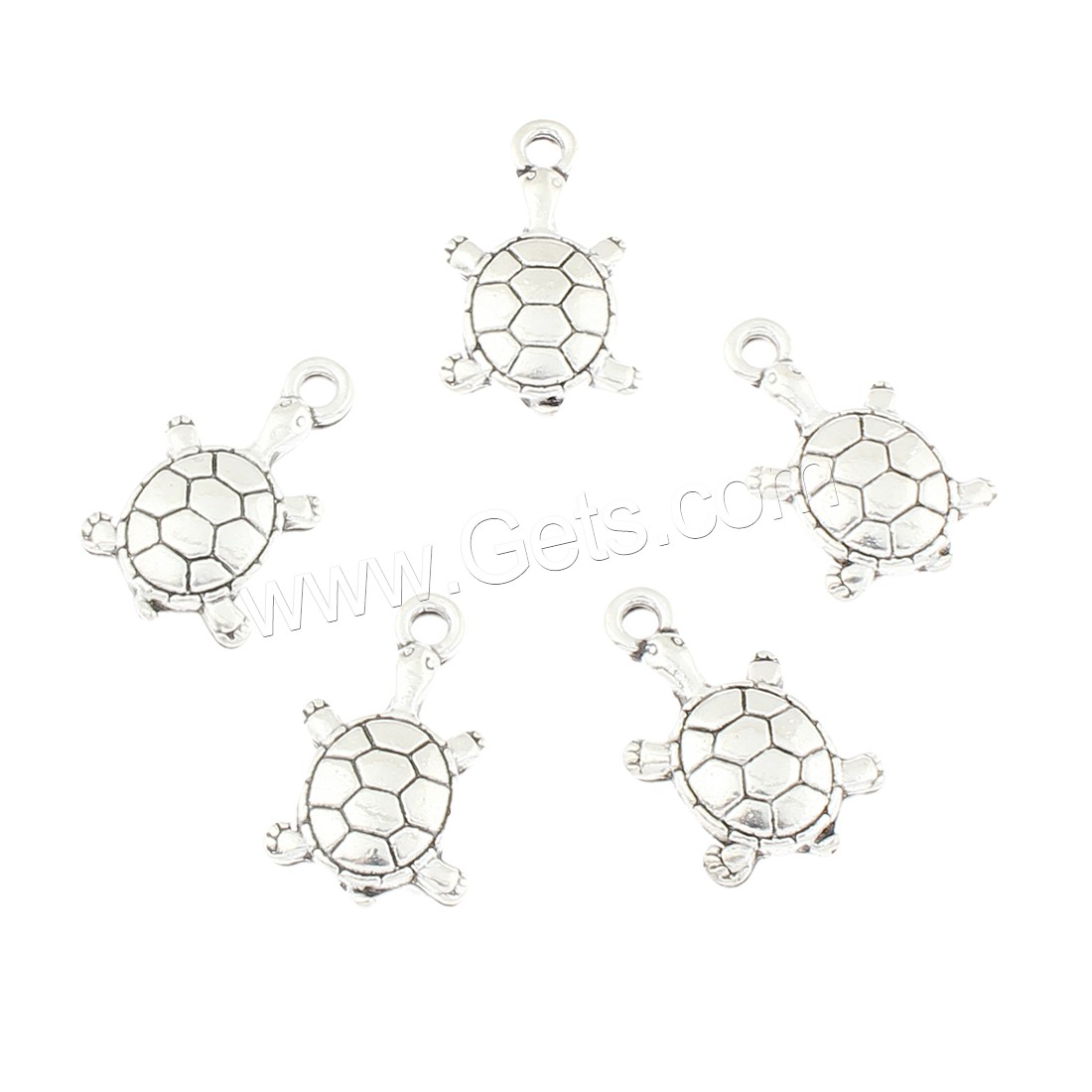 Zinc Alloy Animal Pendants, Turtle, antique silver color plated, nickel, lead & cadmium free, 11x18x3mm, Hole:Approx 2mm, Approx 312PCs/Bag, Sold By Bag