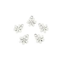 Zinc Alloy Flower Pendants, antique silver color plated, nickel, lead & cadmium free Approx 2mm, Approx 