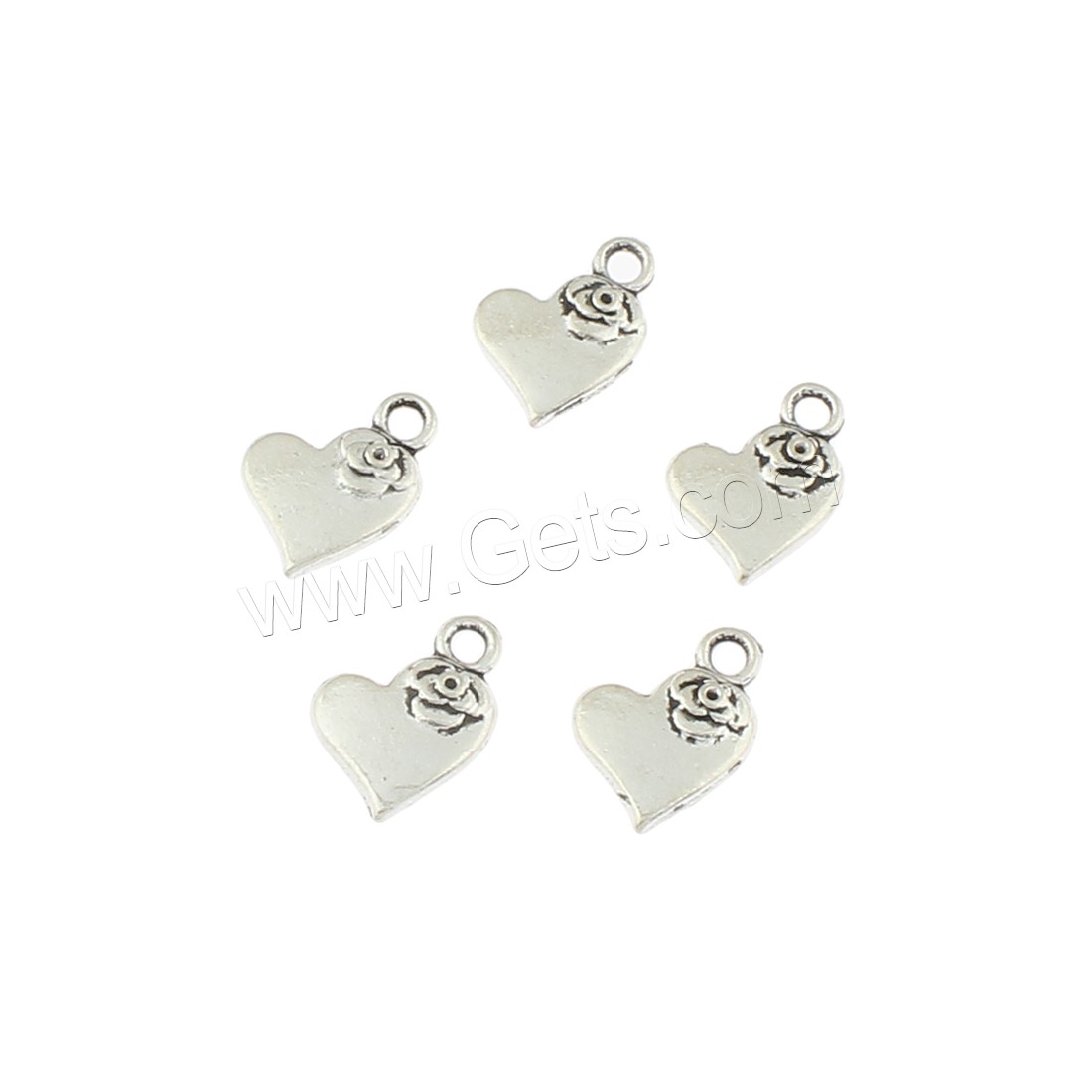 Zinc Alloy Heart Pendants, antique silver color plated, nickel, lead & cadmium free, 11x15x2mm, Hole:Approx 2mm, Approx 500PCs/Bag, Sold By Bag