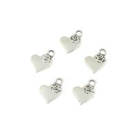 Zinc Alloy Heart Pendants, antique silver color plated, nickel, lead & cadmium free Approx 2mm, Approx 