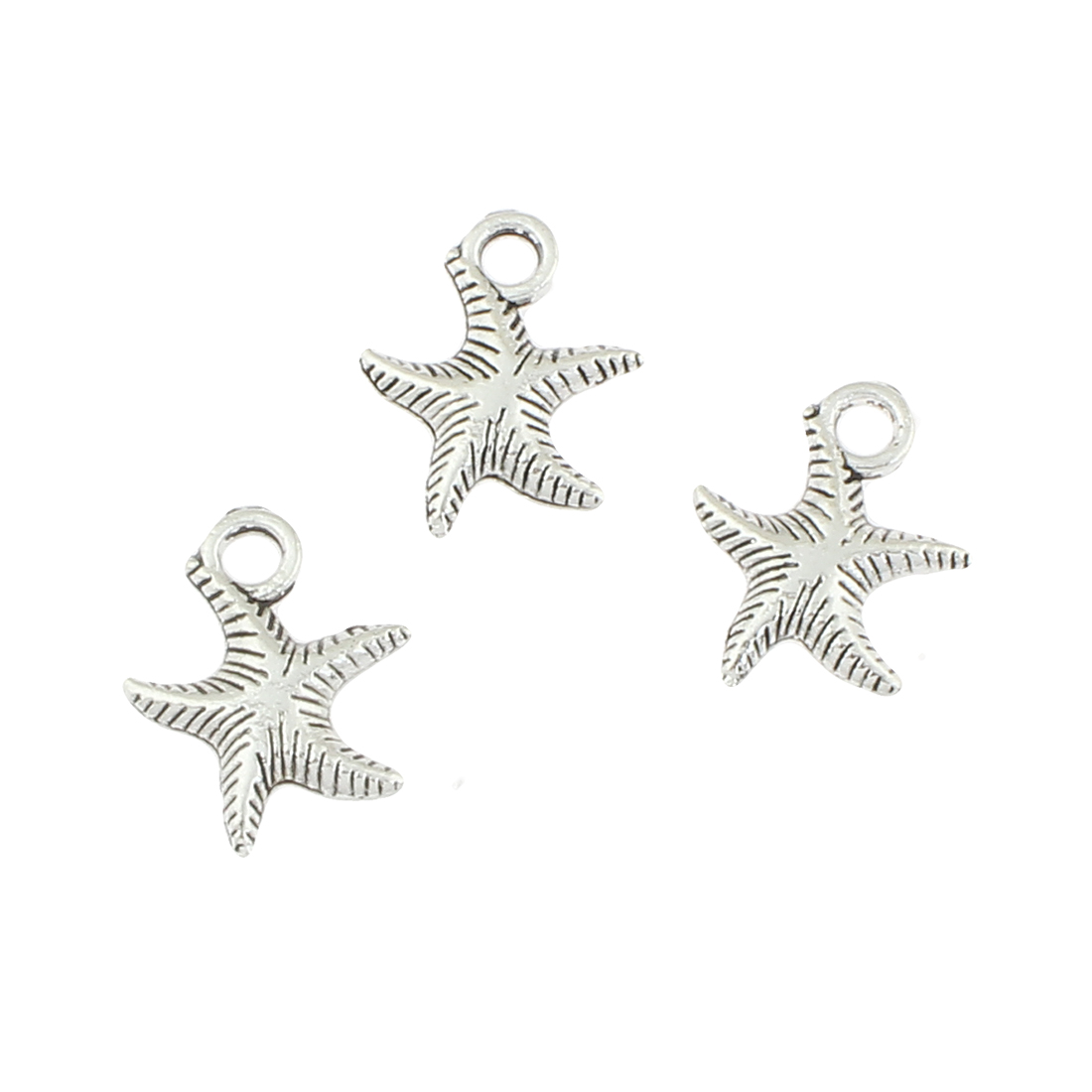 Zinc Alloy Animal Pendants, Starfish, antique silver color plated, nickel, lead & cadmium free, 17x14x3mm, Hole:Approx 2mm, Approx 410PCs/Bag, Sold By Bag