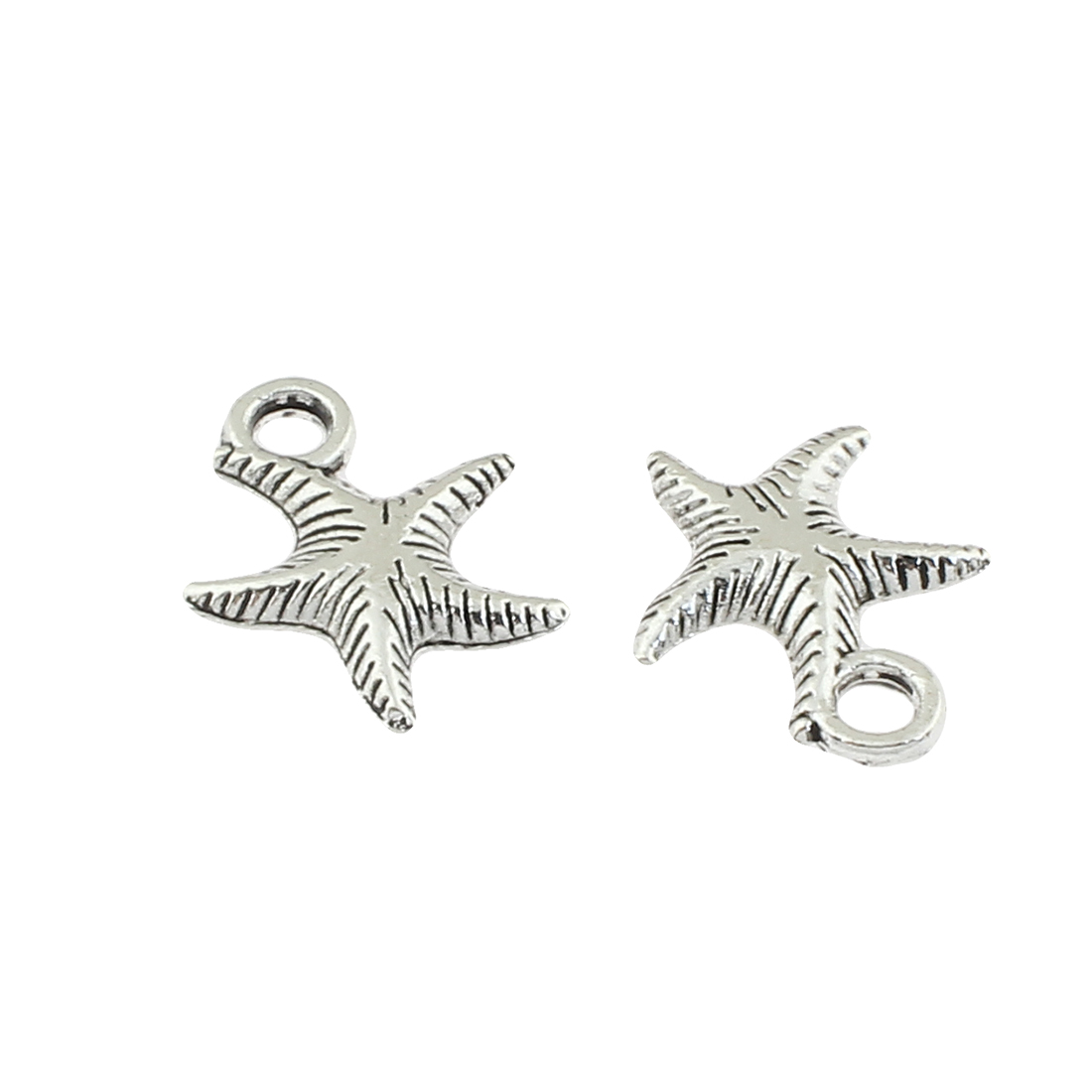 Zinc Alloy Animal Pendants, Starfish, antique silver color plated, nickel, lead & cadmium free, 17x14x3mm, Hole:Approx 2mm, Approx 410PCs/Bag, Sold By Bag