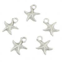 Zinc Alloy Animal Pendants, Starfish, antique silver color plated, nickel, lead & cadmium free Approx 2mm, Approx 