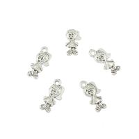 Character Shaped Zinc Alloy Pendants, Girl, antique silver color plated, nickel, lead & cadmium free Approx 1mm, Approx 
