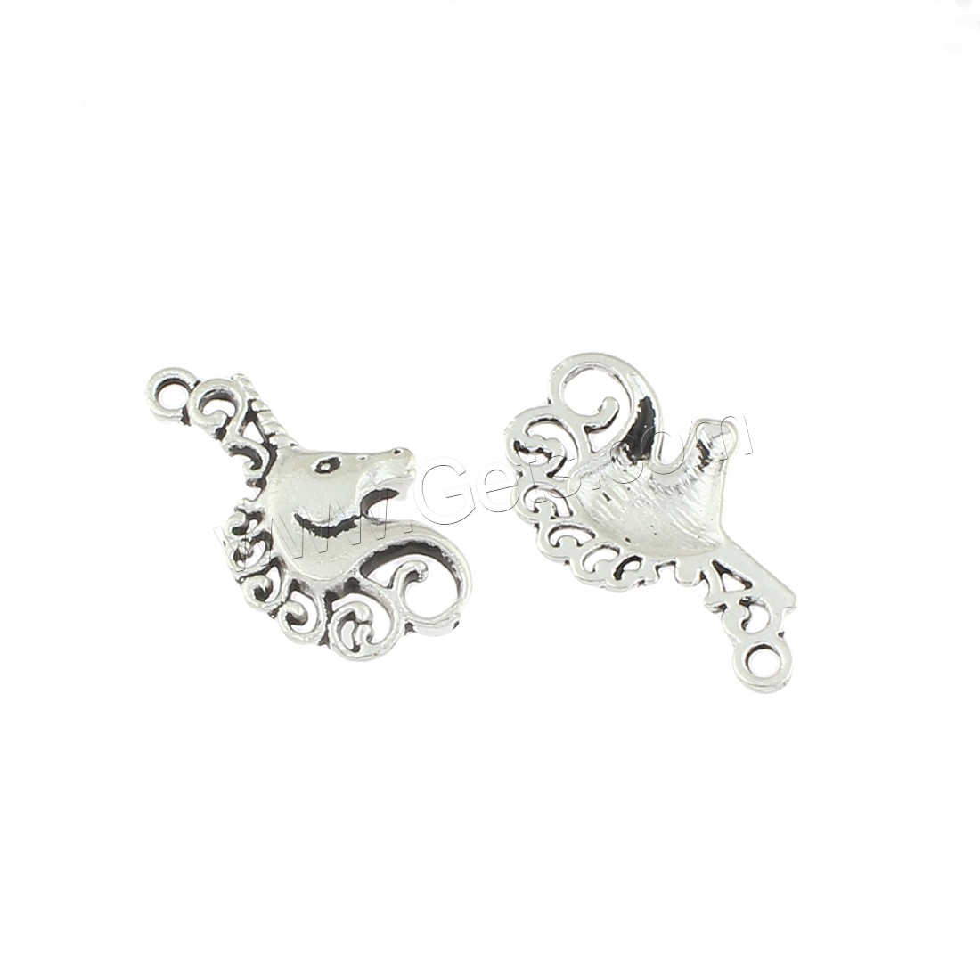 Zinc Alloy Animal Pendants, Horse, antique silver color plated, 15x26x3mm, Hole:Approx 1mm, Approx 270PCs/Bag, Sold By Bag