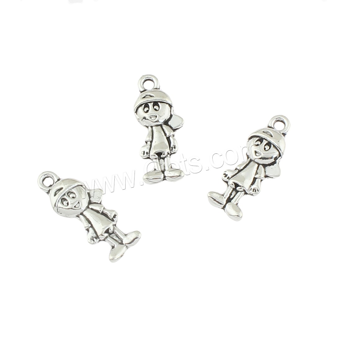 Zinc Alloy Jewelry Pendants, Girl, antique silver color plated, 8x19x3mm, Hole:Approx 1mm, Approx 500PCs/Bag, Sold By Bag