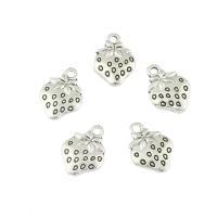 Zinc Alloy Fruit Shape Pendants, Strawberry, antique silver color plated Approx 2mm, Approx 