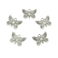 Zinc Alloy Animal Pendants, Butterfly, antique silver color plated Approx 2mm, Approx 