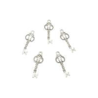 Zinc Alloy Jewelry Pendants, Key, antique silver color plated Approx 2mm, Approx 