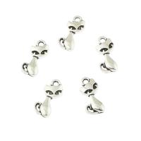 Zinc Alloy Animal Pendants, Cat, antique silver color plated Approx 1mm, Approx 