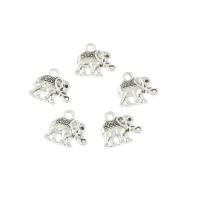 Zinc Alloy Animal Pendants, Elephant, antique silver color plated Approx 1mm, Approx 
