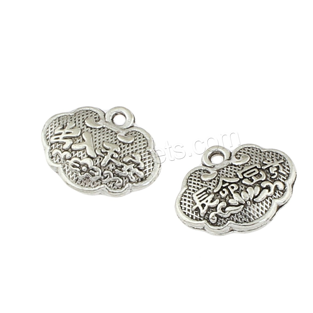 Zinc Alloy Jewelry Pendants, antique silver color plated, 14x12x4mm, Hole:Approx 1mm, Approx 290PCs/Bag, Sold By Bag