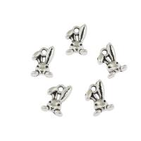 Zinc Alloy Animal Pendants, Rabbit, antique silver color plated Approx 1mm, Approx 