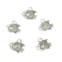 Zinc Alloy Animal Pendants, Fish, antique silver color plated Approx 1mm, Approx 