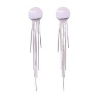 Fashion Fringe Earrings, Zinc Alloy, plated, for woman 105mm 