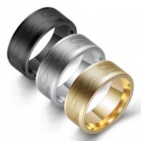 Men Stainless Steel Ring in Bulk, Donut, plated & for man 8mm, 2mm, US Ring 