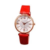 Women Wrist Watch, PU Leather, with Organic Glass & Zinc Alloy, Chinese movement, zinc alloy pin buckle, plated, Adjustable & for woman 230mm 