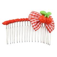 Decorative Hair Combs, Iron, Bowknot, silver color plated, solid color, 80*50*17mm 