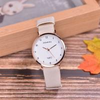 Women Wrist Watch, Textile Leather, with Organic Glass & Zinc Alloy, Chinese movement, zinc alloy pin buckle, plated, Life water resistant & for woman 230mm 