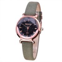 Women Wrist Watch, PU Leather, with Organic Glass & Zinc Alloy, Chinese movement, zinc alloy watch band clasp, plated, Life water resistant & for woman 190mm 