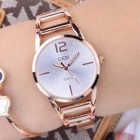 Women Wrist Watch, Zinc Alloy, with Organic Glass, Japanese movement, zinc alloy watch band clasp, plated, Life water resistant & for woman 200mm 