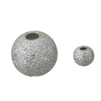 Старинный латунный бусы, Латунь, плакирован серебром, разный размер для выбора, отверстие:Приблизительно 2mm, продается PC