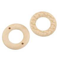 Wood Earring Drop Component Approx 25,3mm 