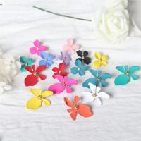 Acrylic Stud Earring, Flower, stoving varnish, for woman 50*40mm 