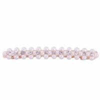 Hair Slide, Zinc Alloy, plated, imitation pearl & for woman & with rhinestone 