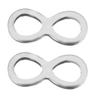 Stainless Steel Pendants, Infinity, 1/1 loop, silver color Approx 