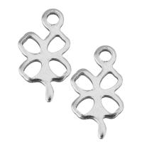 Stainless Steel Clover Pendant, silver color Approx 1.5mm 