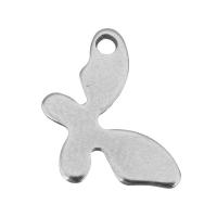 Stainless Steel Animal Pendants, Butterfly, silver color Approx 1.5mm 