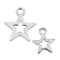Stainless Steel Star Pendant silver color Approx 1.5mm 