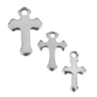 Colgantes de Cruces de acero inoxidable, diverso tamaño para la opción, plateado, Vendido por UD