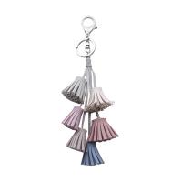 Decorative Tassel, PU Leather, platinum color plated, cute & for woman, multi-colored, 190mm 