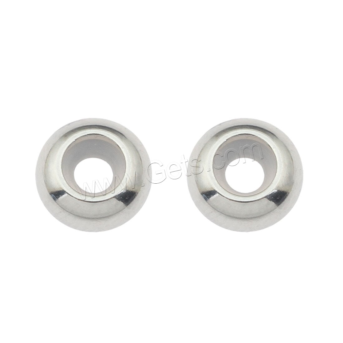 Stainless Steel Beads, with Silicone, Wheel, different size for choice, original color, Sold By PC