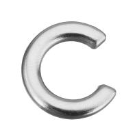 Edelstahl öffnen Sprung Ring, Silberfarbe, 11.5x13x1.5mm,2mm, verkauft von PC