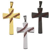 Stainless Steel Cross Pendants, plated Approx 