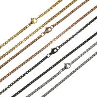 Fashion Stainless Steel Necklace Chain, plated, box chain Approx 24 Inch 