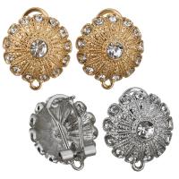Zinc Alloy Ear Stud Component, plated, with loop & micro pave cubic zirconia Approx 1.5mm 