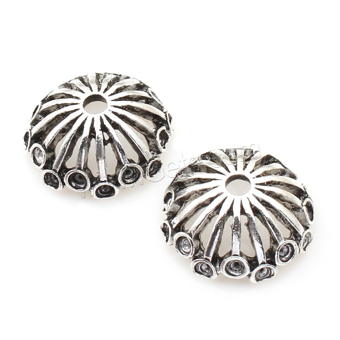 Zinc Alloy Bead Caps, Flower, plated, more colors for choice, 20*7mm, 116PCs/Bag, Sold By Bag