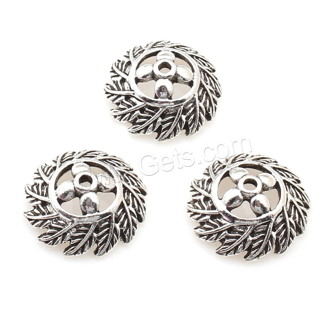 Zinc Alloy Bead Caps, Leaf, plated, more colors for choice, 20*7mm, 166PCs/Bag, Sold By Bag