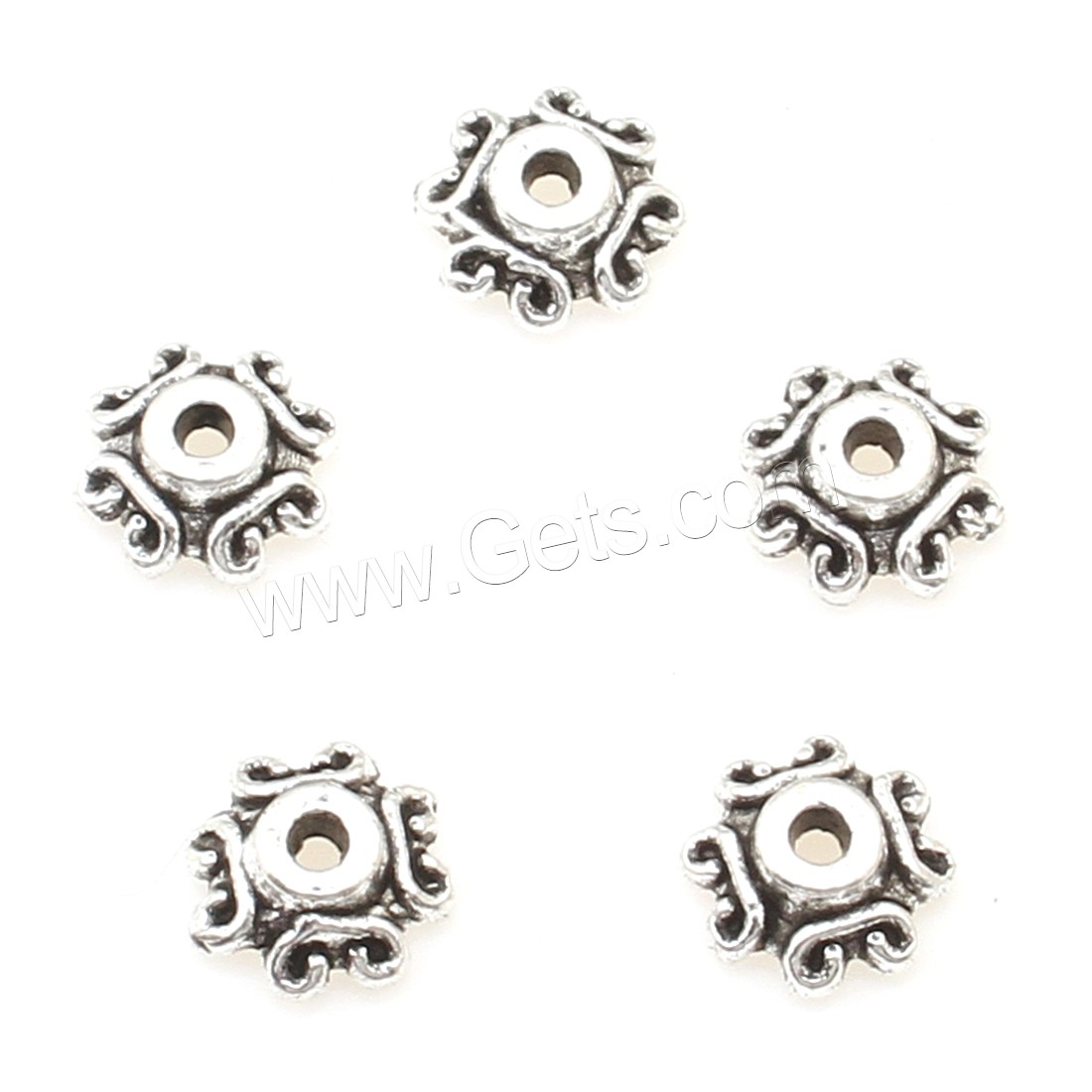 Zinc Alloy Bead Caps, plated, more colors for choice, 7*3mm, 2000/PC, Sold By PC