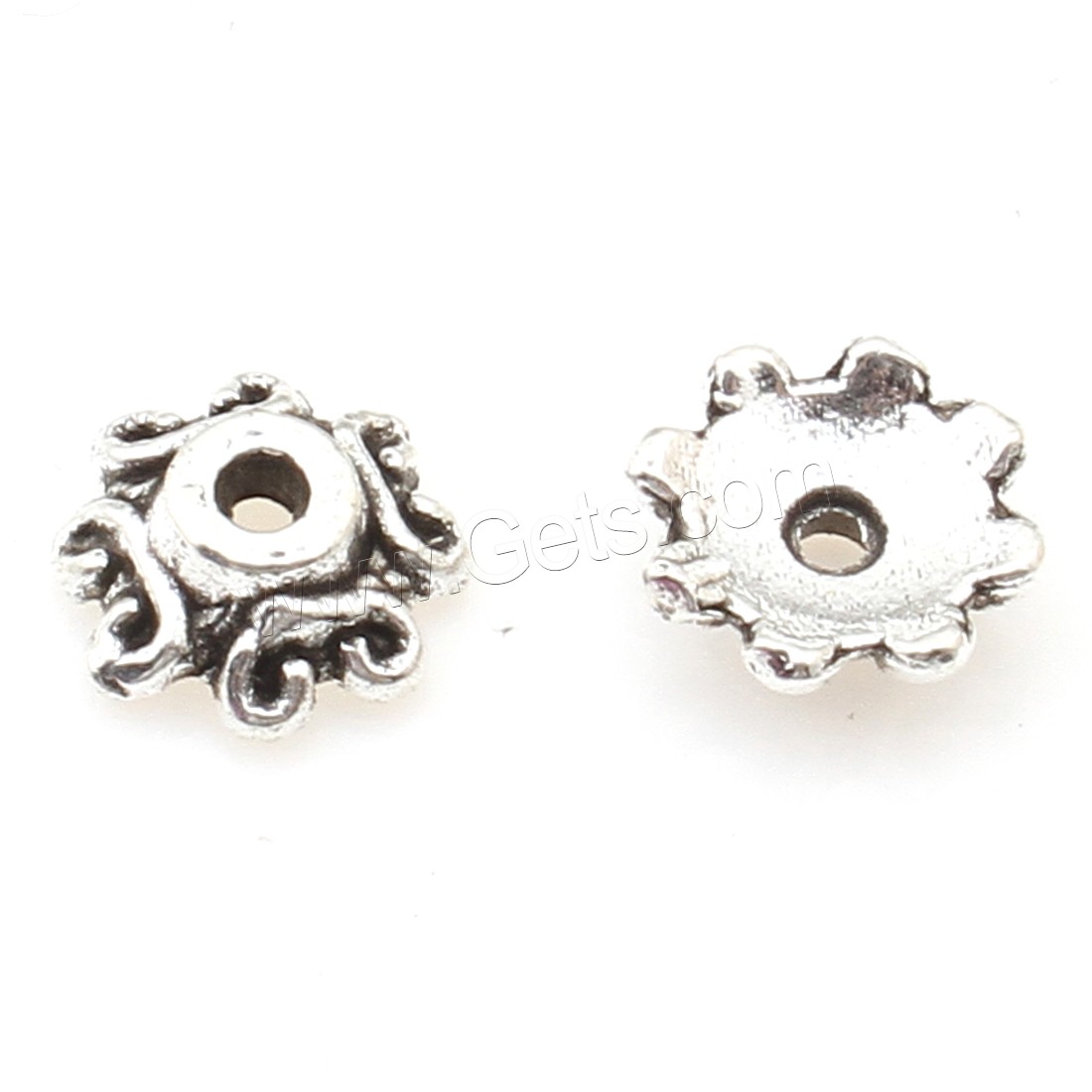 Zinc Alloy Bead Caps, plated, more colors for choice, 7*3mm, 2000/PC, Sold By PC