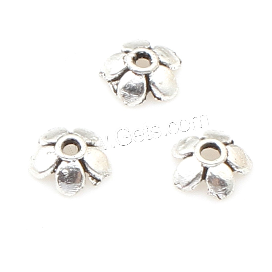 Zinc Alloy Bead Caps, Flower, plated, more colors for choice, 6*2mm, 3500PCs/Bag, Sold By Bag