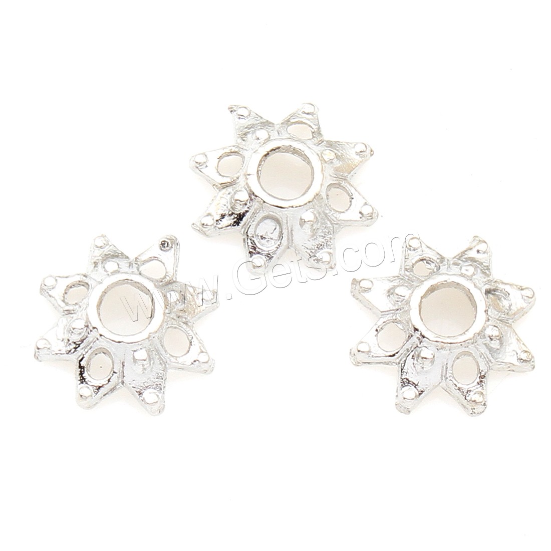 Zinc Alloy Bead Caps, Flower, plated, more colors for choice, 8*3mm, 3000PCs/Bag, Sold By Bag