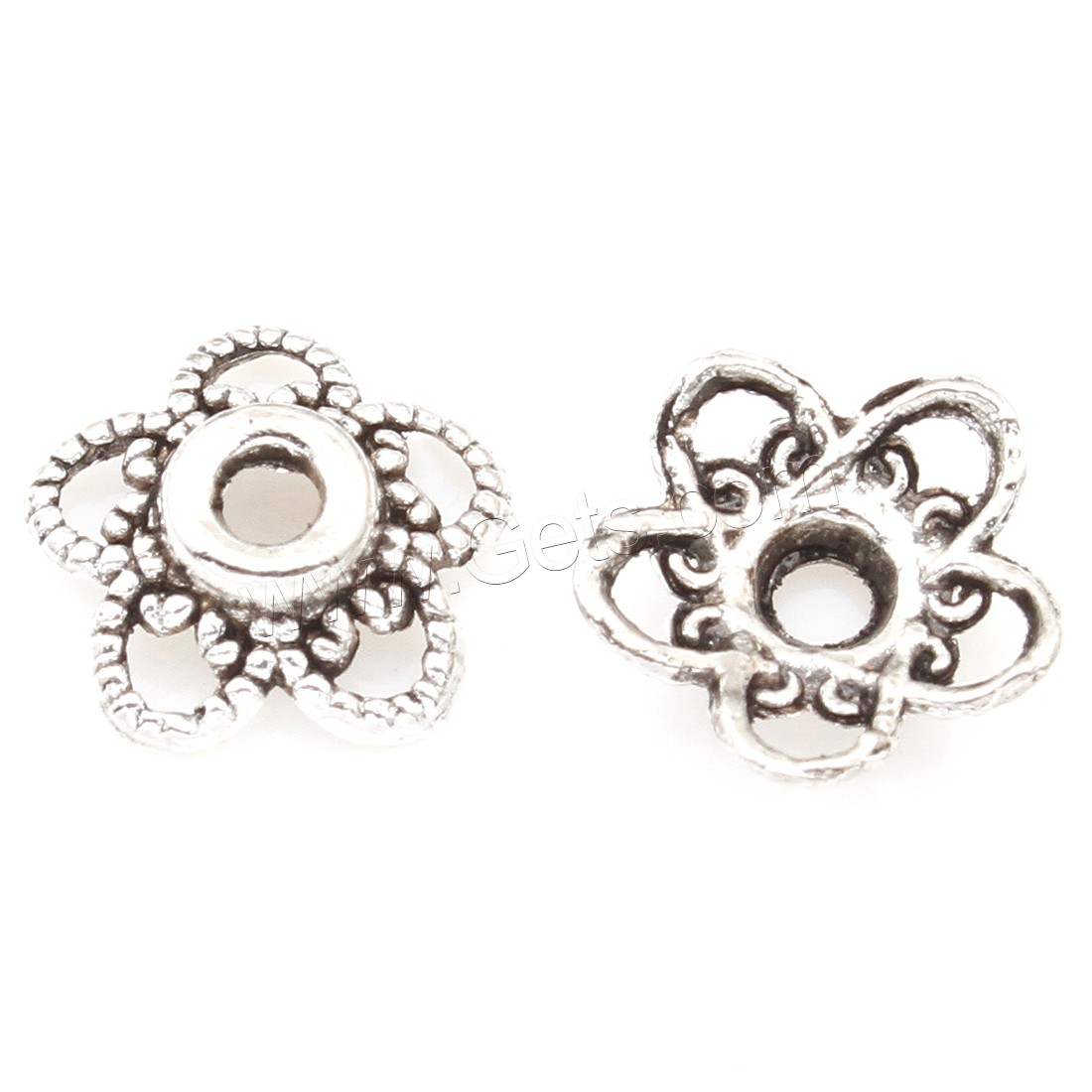 Zinc Alloy Bead Caps, Flower, plated, more colors for choice, 11*3mm, 1500PCs/Bag, Sold By Bag