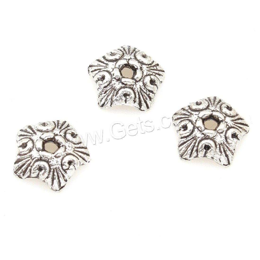 Zinc Alloy Bead Caps, Flower, plated, more colors for choice, 10*3mm, 1000PCs/Bag, Sold By Bag