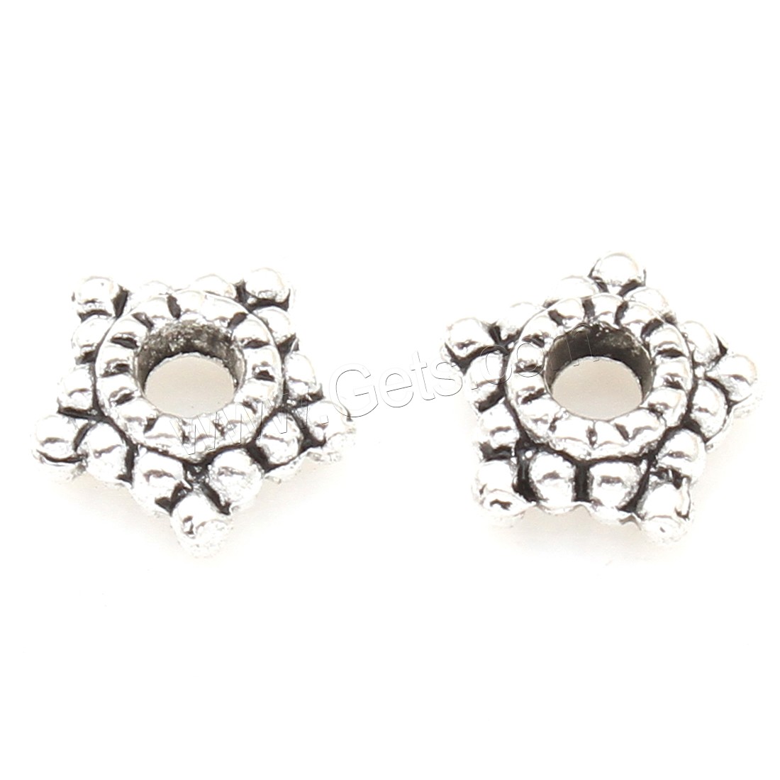 Zinc Alloy Star Beads, Pentagon, plated, more colors for choice, 7*2mm, 2000PCs/Bag, Sold By Bag