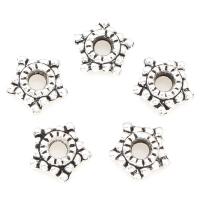 Zink Legierung Sterne Perlen, Zinklegierung, Fünfeck, plattiert, keine, 7*2mm, 2000PCs/Tasche, verkauft von Tasche